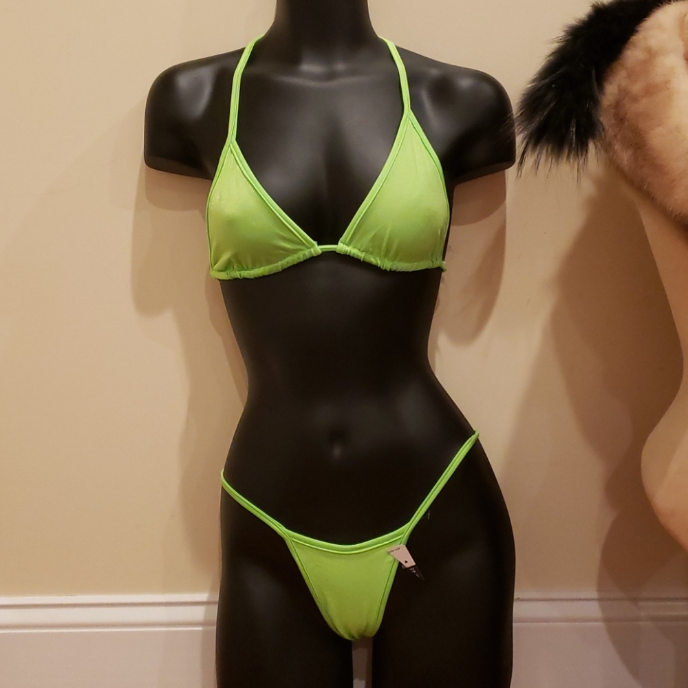 Bikini  thong neongreen